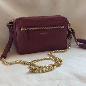 Coach leather crossbody bag
